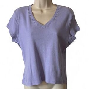 Rare Y2K Xhilaration Lavender Baby Tee, Women's Size L